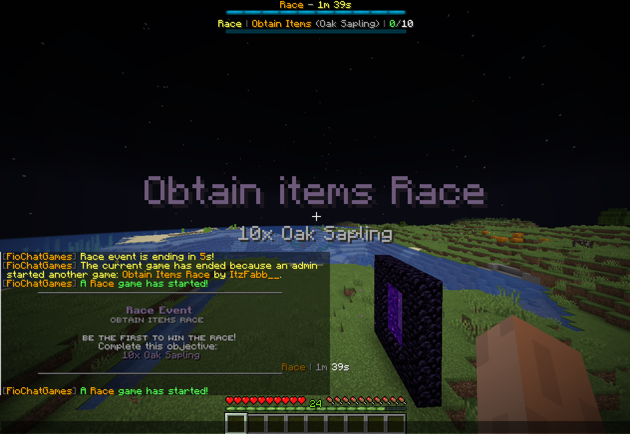 FioChatGames OBTAIN_ITEMS_RACE